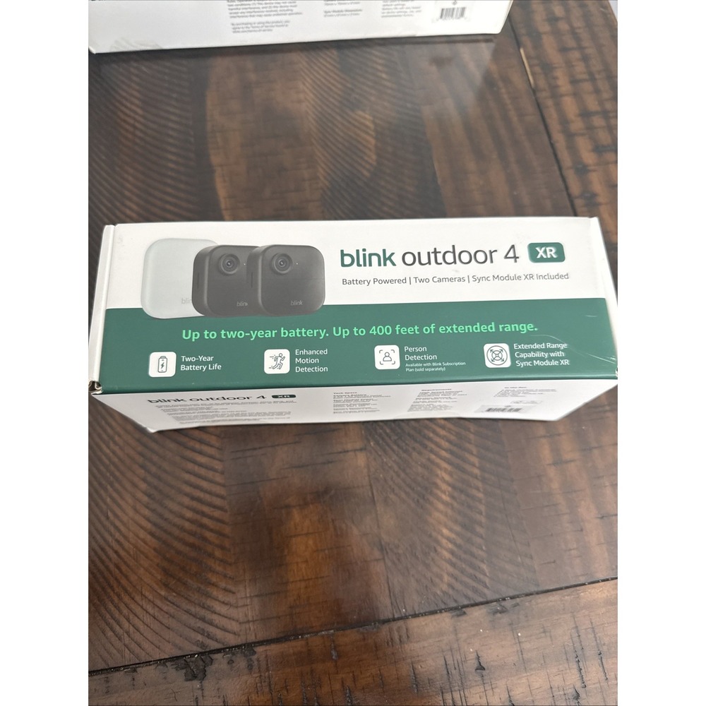 Blink Outdoor 4 XR Wireless Security 2 Camera System w/ XR Sync Module SEALED